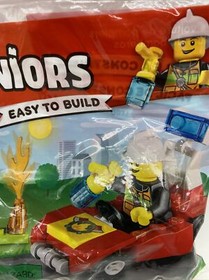 LEGO Fire Car Juniors 30338 Polybag Retired Set Ages 4-7 New Sealed