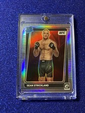 2022 PANINI - DONRUSS OPTIK UFC - SEAN STRICKLAND SILVER HOLO PRIZM- ROOKIE CARD