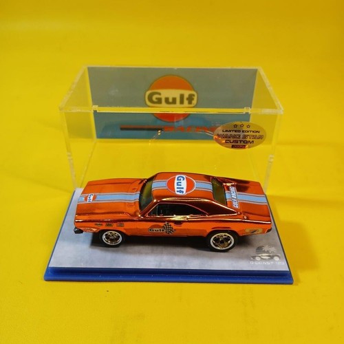 Hot Wheels '69 DODGE CHARGER Orange CHROME GULF (WANGSTAR CUSTOM) REAL RIDERS - Picture 6 of 15