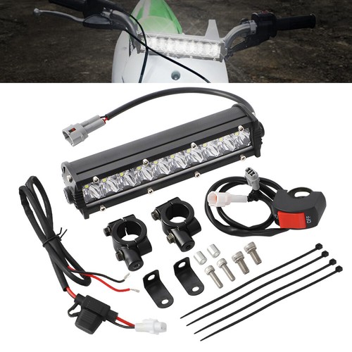 Kit de iluminación de barra de faros LED de actualización para manillar universal de 7/8"" para moto de cross - Imagen 4 de 11