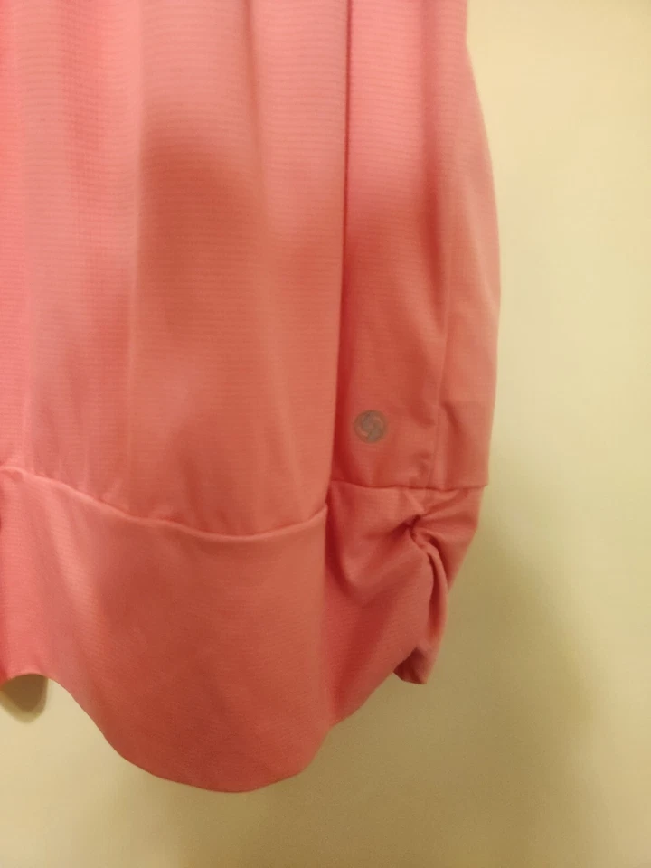 Camiseta sin mangas Lija para mujer Work Out espalda deportiva pequeña rosa Foto 3 de 4