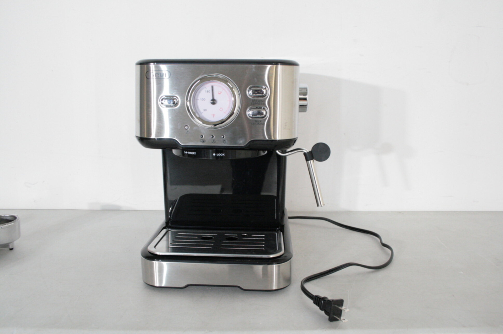 Gevi GECME403L U High Bar Espresso Coffee Machine w Milk Frother Steam