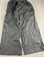 Carhartt Mens Black Drawstring Polyurethane Pants Size XL Inseam 30