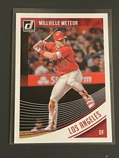 ⚾ 2018 Panini Donruss Baseball Base Card Nickname Variation SP #155 Mike TROUT ⚾
