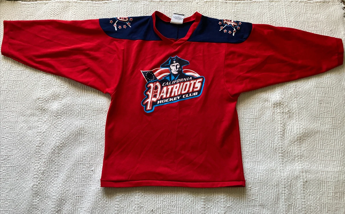 K1 Sportswear California Patriots Hockey Club Jersey Youth Large Red Blue