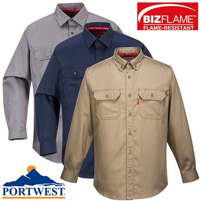 Portwest Bizflame Crew Neck Flame Wear ARC Resistant Welding FR01