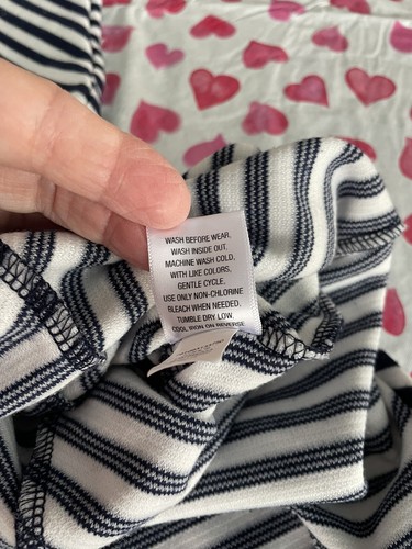 Disney D Signed Little Girls Skirt Set Navy White 7/8 - Picture 5 of 11