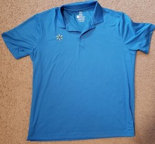 Walmart Employee Uniform Men  s Size XL Blue Short Sleeve Polo Shirt EUC