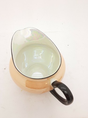 Vintage Peach Luster with Roses Creamer P.A.L.T. Czecho-Slovakia - Picture 2 of 11
