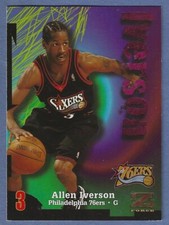 1997-98 Skybox Z-Force #150 Allen Iverson Basketball Card 76ers