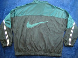 vintage green nike windbreaker