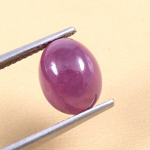 10x8 MM - AAA Fine CERTIFIED Natural Mozambique Red Ruby Oval Gemstone Cabochon - Picture 7 of 7