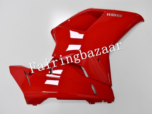 Fit for 2007-2011 Ducati 848/1098/1198 Gloss Red ABS Injection Fairing Kit - Picture 4 of 10