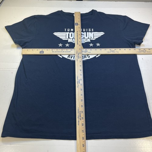 TOP GUN MAVERICK TOM CRUISE MOVIE LAS VEGAS AVIATORS AAA BASEBALL T SHIRT Sz XL - Picture 3 of 3