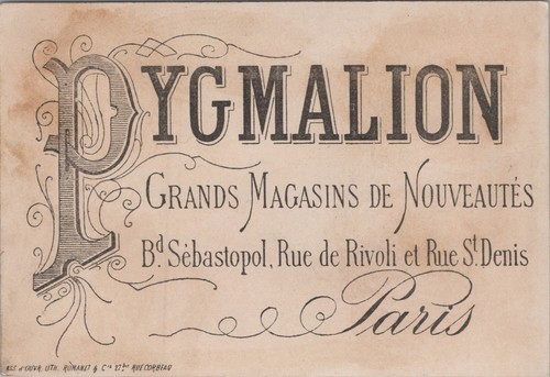 Victorian Trade Card Pygmalion Le Rose Man and Woman Dancing L1 - Picture 2 of 2