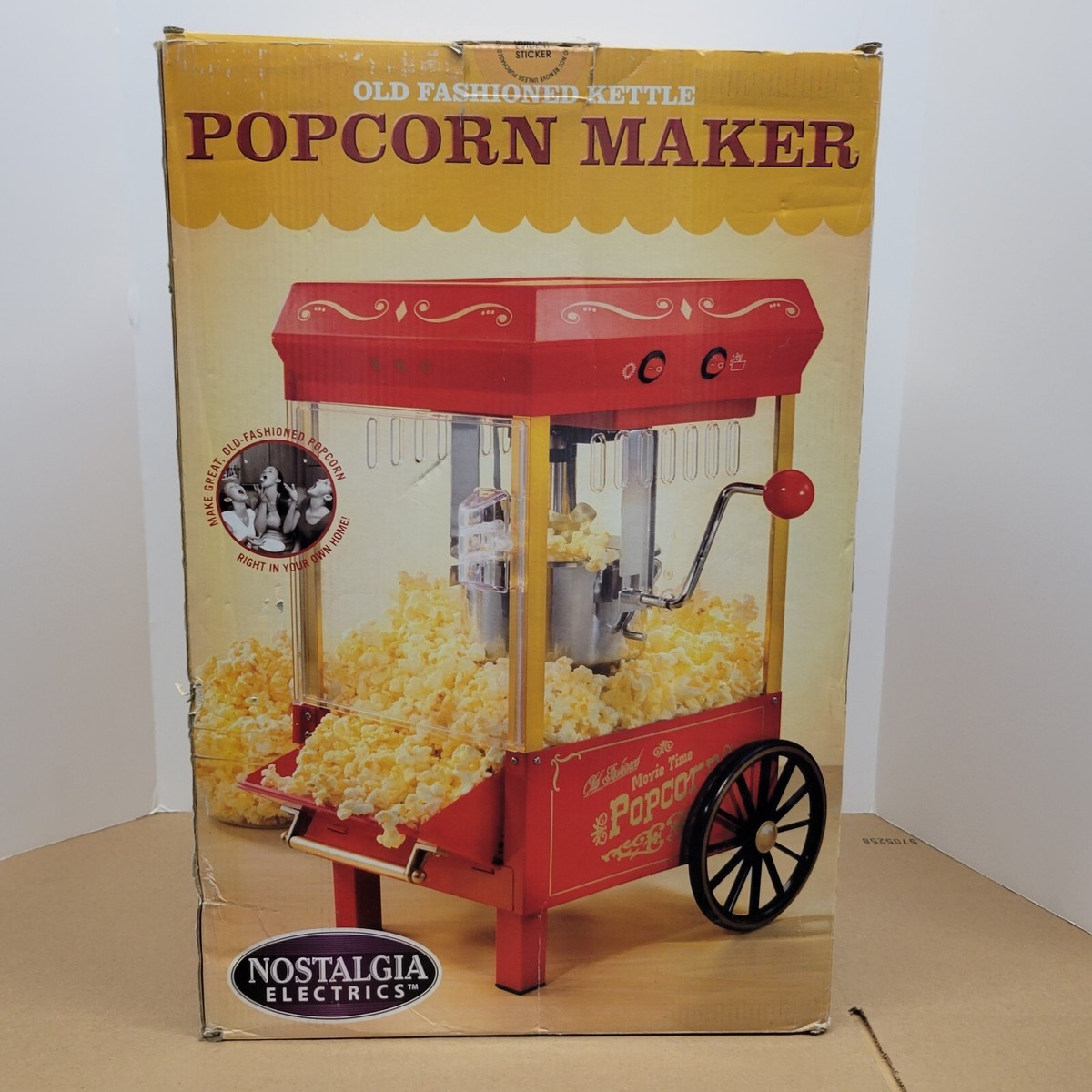 Nostalgia 2.5 Ounce Vintage Tabletop Kettle Popcorn Maker