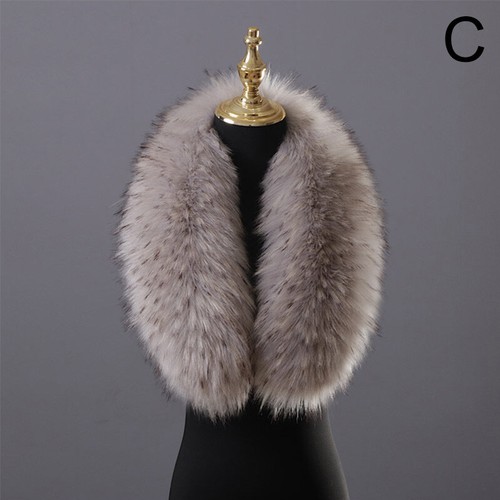 Damen Faux Fuchspelz Kragen Schal Halswärmer Halstuch Fellig Flauschig Warm Winter - Bild 6 von 87