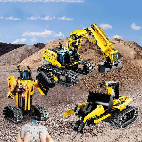 Technik Ferngesteuerte Bagger Für Kinder - 3 in 1 RC Bauspielzeug Mit App & Fern - Bild 24 von 24