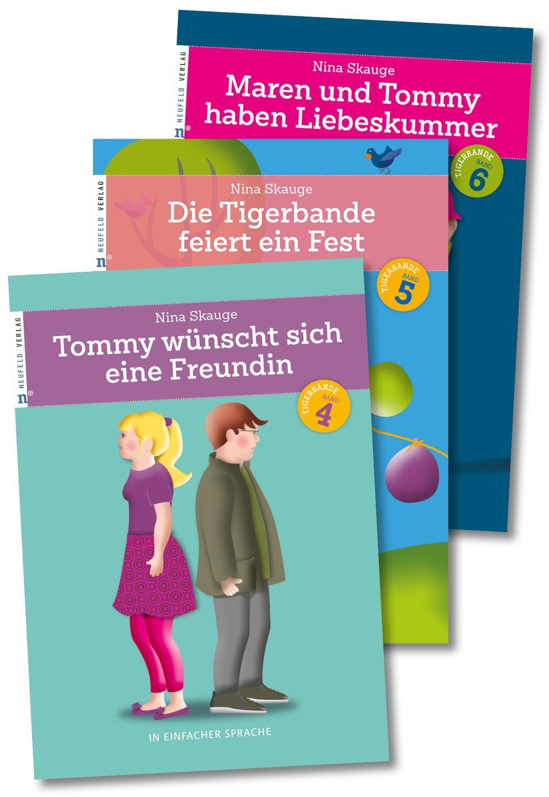Thumbnail - Die Tigerbande - In Einfacher Sprache Band 4 Bis 6 Set Nina Skauge