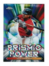 Jose Ramirez Insert 2021 Topps Chrome Prismic Power #PP9 Baseball Card