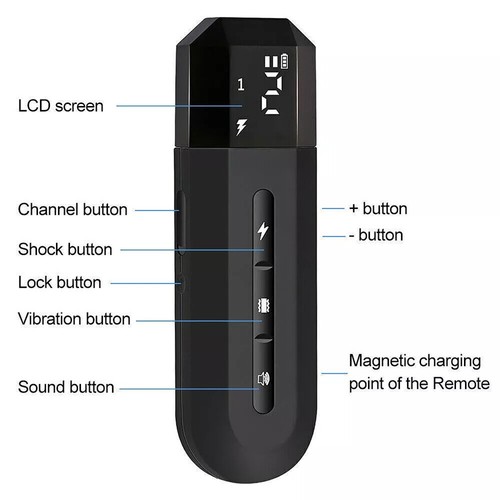 3000 FT Remote Dog Shock Training Collar Rechargeable Waterproof LCD Pet Trainer - Picture 7 of 24