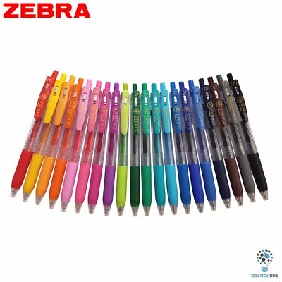 Zebra Sarasa Push Clip | 0.7mm Gel Ink Pen | Home Office School Stationery - Image 1 of 4