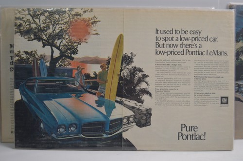 8 Vintage Chevrolet Chevy Pontiac 1970s Printed Advertisement General Motors GM - Picture 9 of 11