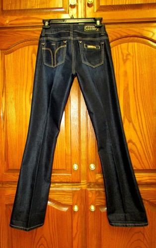 NWD L.A.IDOL SZ 7X33 DARK WASH BOOT-CUT 97% COTTON/ 3%SPANDEX JEANS/WAIST 30"  - Picture 5 of 12