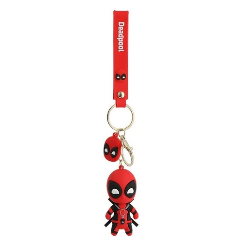 Deadpool Keychain Cartoon Spider-man Creative Cute Pendant Bag Car Accessories - Picture 3 of 3