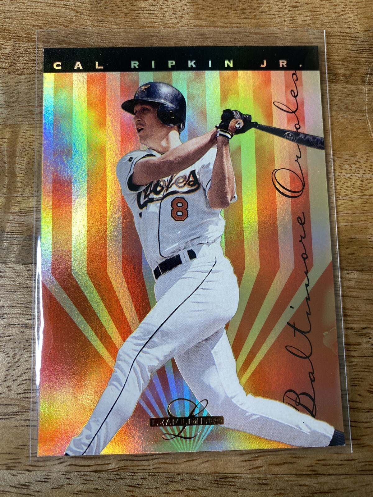 ** 1995 LEAF LIMITED GOLD Prism Foil Cal Ripken Jr. #7 Baseball Card Orioles