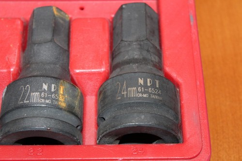 NAPA Professional Impact Sockets 5 pc. Metric Set 14mm, 17mm, 19mm, 22mm, 24mm - Picture 4 of 9