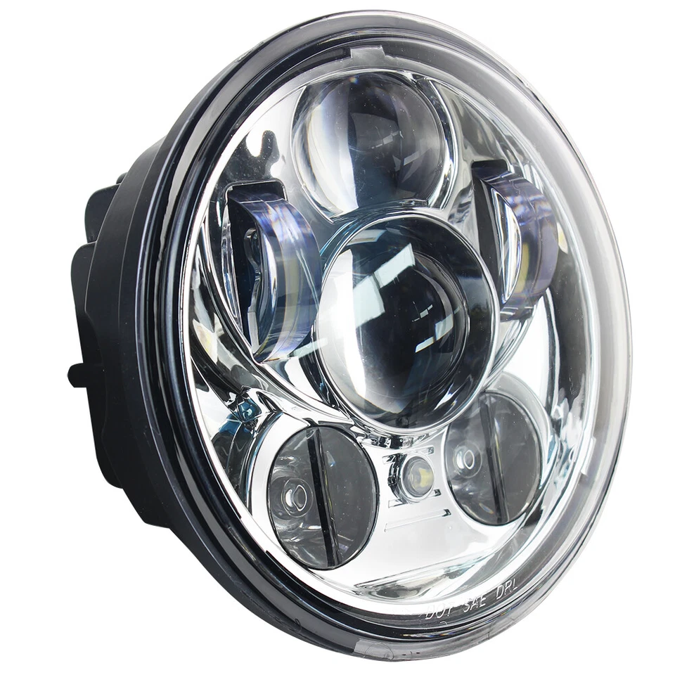 Farol de LED cromado Eagle Lights 5 3/4" Yamaha Bolt Raider Road Star XVS650 - Imagem 3 de 4