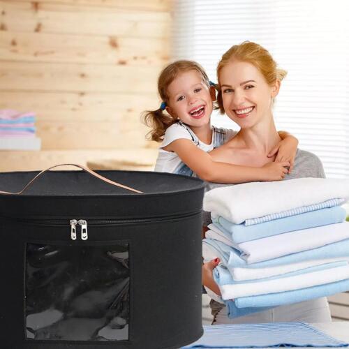 Hat Box Organizer 17" Diameter For Women Men Storage Travel Hat Case Deco - Bild 8 von 12
