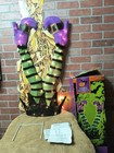 Halloween Home Accents Light-up Tinsel Witches/ Witch's Feet Yard Stake 34 Inch