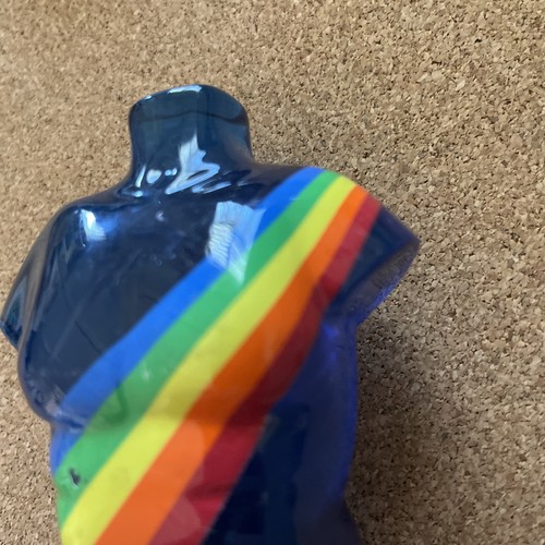 Budweiser Bud Light Rainbow Stripes Man’s Torso Figural Beer Tap Handle - Bild 9 von 22