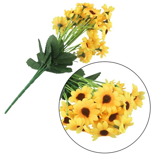 Bouquet False Sunflower Fake Bouquet Occasion S Decoration - Picture 10 of 19