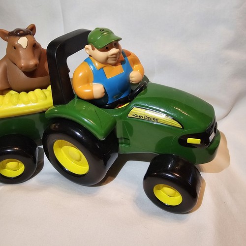 Little People Tomy John Deere Traktor Set Bauer und 4 Tiere mit Sounds! - Bild 5 von 11