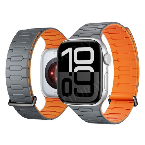 Magnetic Silicone Strap Band For Apple Watch Ultra 49mm 11 10 9 8 7 6 5 38-45mm - Picture 11 of 62