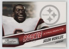 2010 Playoff Prestige Rookie Xtra Points Red /100 Jason Worilds #251 Rookie RC