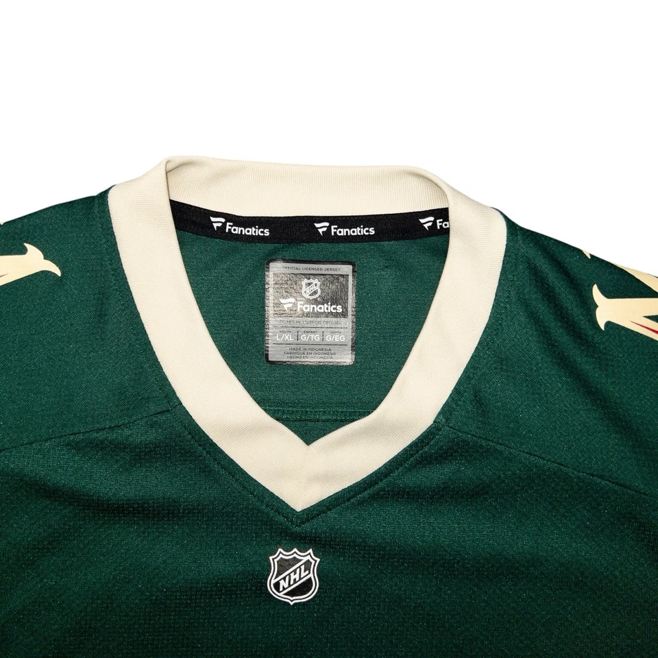 Vintage NHL Minnesota Wild Zach Parise Hockey Jersey Youth L XL Fanatics - Image 3 of 4