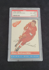 TOPPS 1954-55 ALEX DELVECCHIO #39 GRADED PSA 6.5 DETROIT RED WINGS NHL HOCKEY
