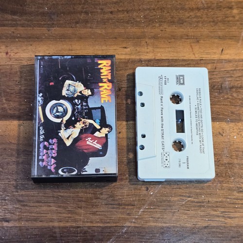 STRAY CATS RANT N RAVE Cassette Tape 1983 Rockabilly Rare - Picture 1 of 2
