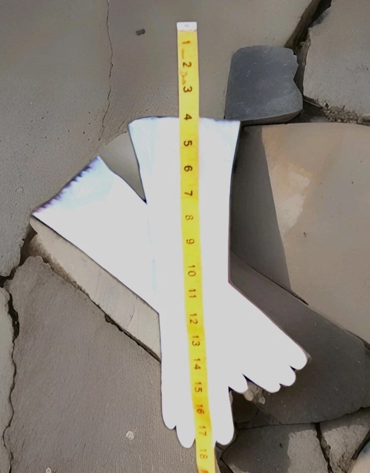 18 In Long White Kid LeatherGloves. Topped With 5"  Deep Brown Mink Mint Sz 7.5 - Image 3 of 4