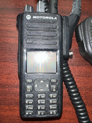 Motorola XPR-7580 800/900 MHz 2-Way Radio with Microphone Battery. NOT TESTED - Picture 2 of 5
