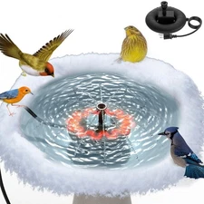 Bird Bath Heater for Outdoors with Water Pump, Deicer for Birdbaths，3.3ft Cord