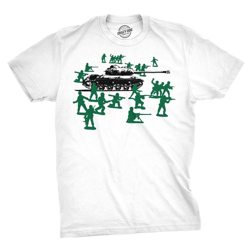 Camiseta Little Green Army Hombres De Colección Divertida Logo Camisas Militar Novedad Juguete Camiseta - Imagen 1 de 7