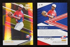 2020 Panini Elite Extra Edition Prime Numbers Gold /24 Yerlin Luis #191