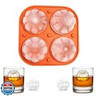 Orange 3D Pumpkin Ice Cube Tray for Freezer, Halloween Pumpkin Ice Cube Mold,