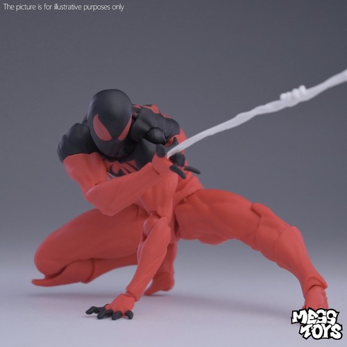 In Stock MessToys Symbiote Spider-Man Kaine Parker Action Figure CT Toy IN Box - Picture 14 of 15
