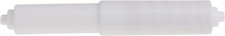 Sleek Spring-Loaded Toilet Tissue Holder, White - Perfect Bathroom Upgrade